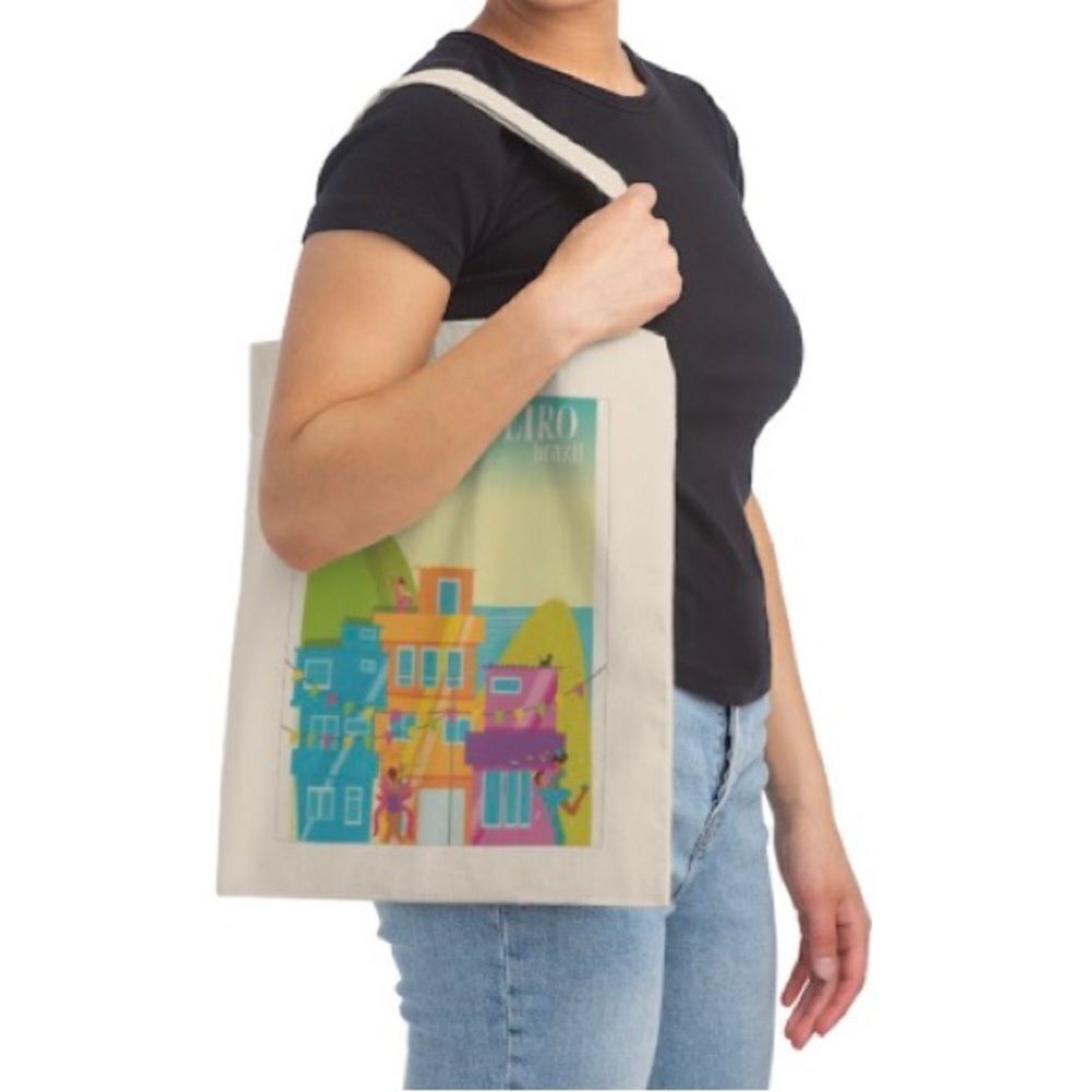 Colorful Rio de Janeiro Brazil Tote - Picture 2 of 3